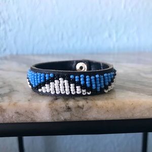 Bomba Beads leather bracelet